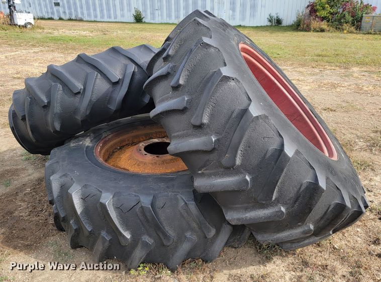 image for item LO9248 (3) 20.8-38 tires and wheels