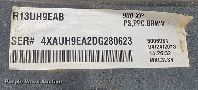 image for item LO9264 2013 Polaris 900EFI  utility vehicle