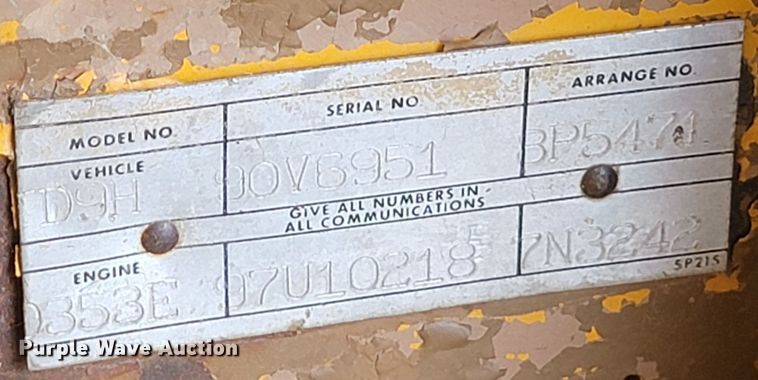 image for item LO9266 Caterpillar  dozer cab