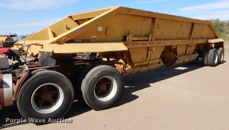 image for item LU9682 1973 Fruehauf  bottom dump trailer