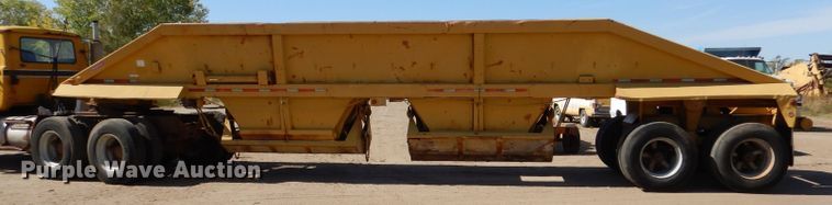 image for item LU9682 1973 Fruehauf  bottom dump trailer