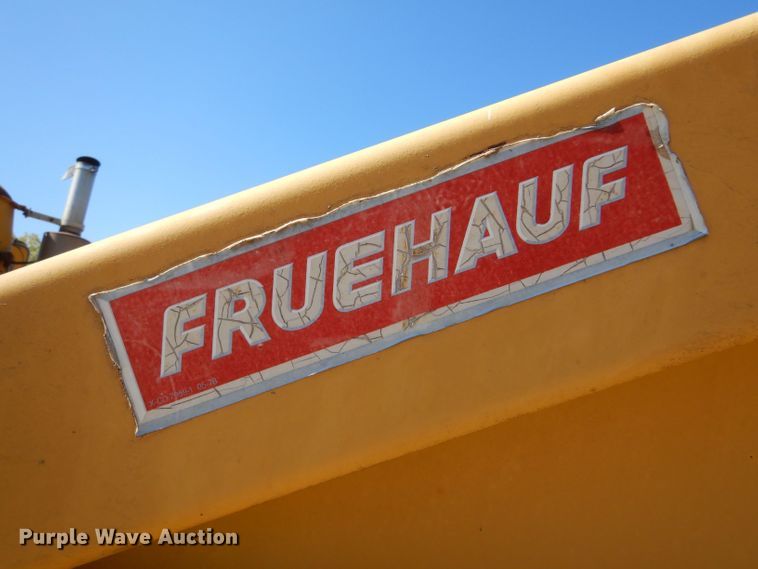 image for item LU9682 1973 Fruehauf  bottom dump trailer