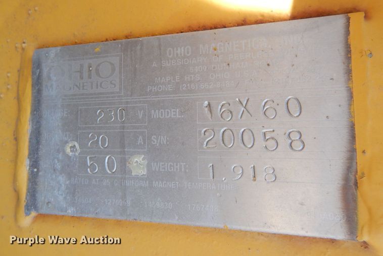 image for item LU9687 Ohio Magnetics  magnet