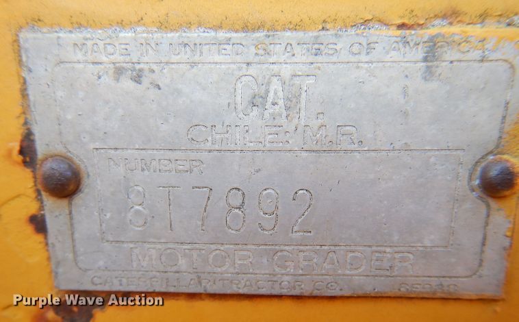 image for item LU9696 Caterpillar 12  rigid frame motor grader
