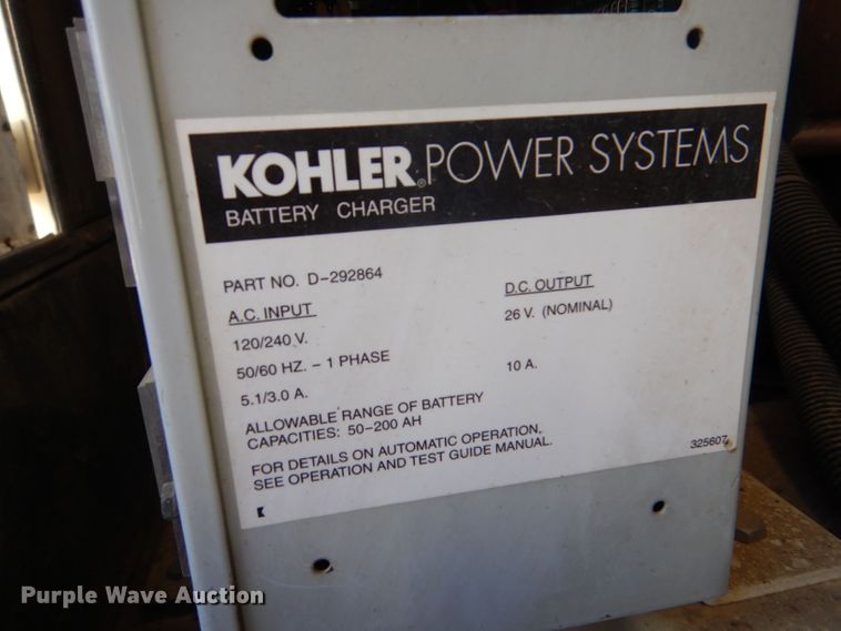image for item LU9701 2005 Kohler 180REOZJC  generator