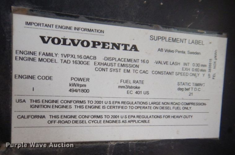 image for item MF9242 Ingersoll Rand G500  generator