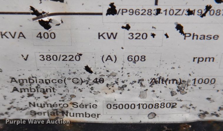 image for item MF9242 Ingersoll Rand G500  generator