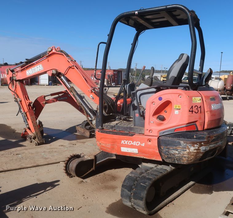 image for item MJ9175 2014 Kubota KX040-4  mini excavator