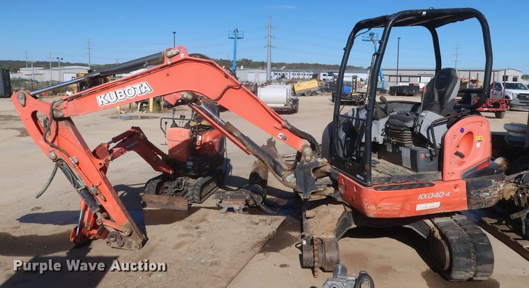 image for item MJ9175 2014 Kubota KX040-4  mini excavator