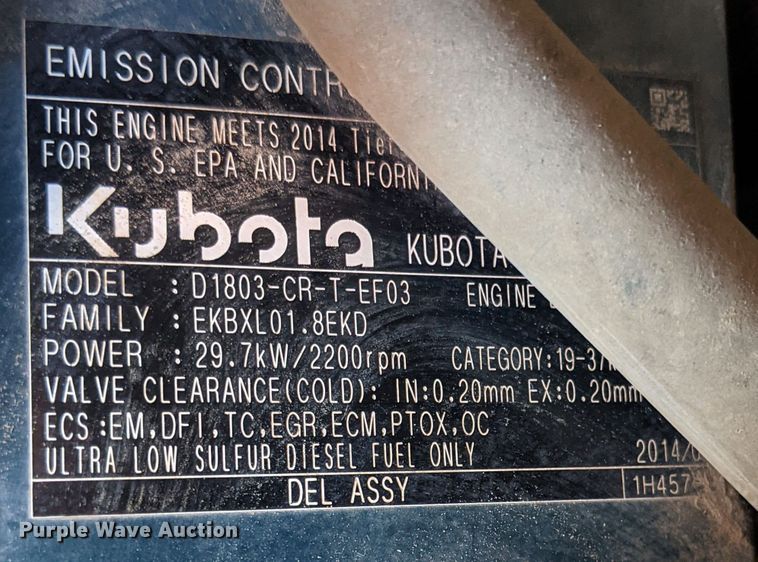 image for item MJ9175 2014 Kubota KX040-4  mini excavator