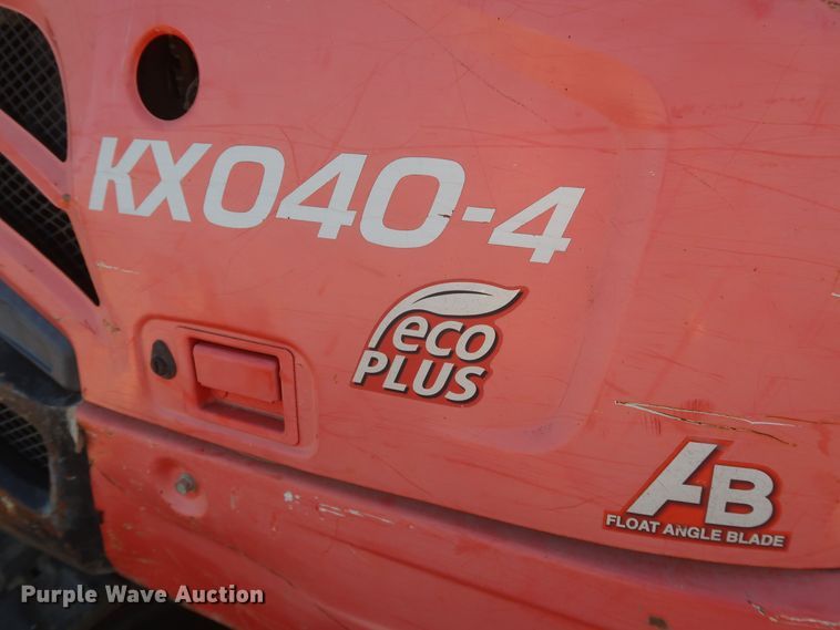 image for item MJ9175 2014 Kubota KX040-4  mini excavator