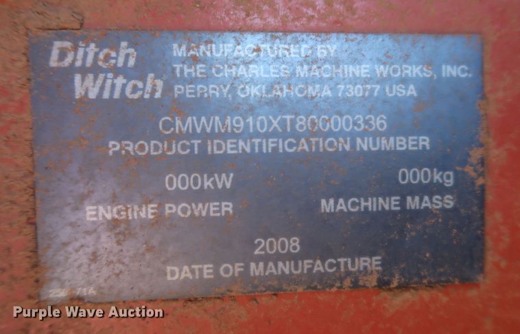 image for item MJ9181 2004 Ditch Witch RT90  trencher
