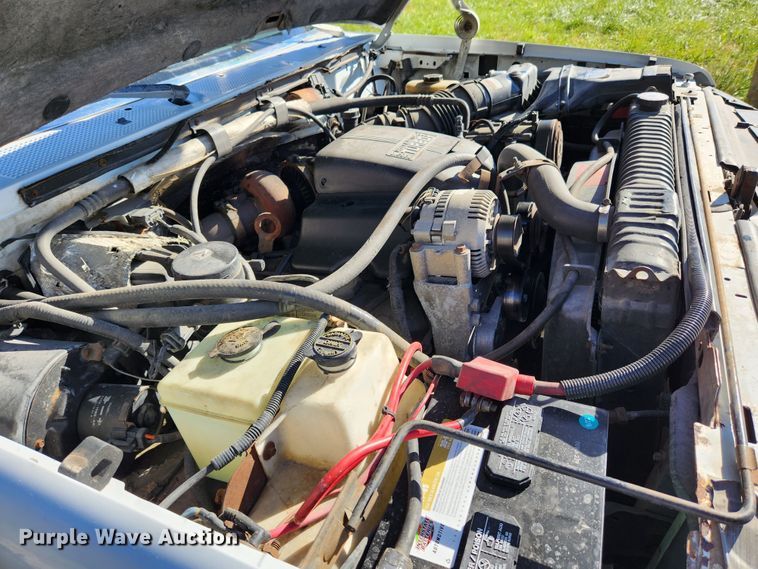 image for item MK9442 1994 Ford F450 Super Duty XL  dump flatbed truck