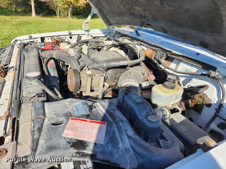 image for item MK9442 1994 Ford F450 Super Duty XL  dump flatbed truck