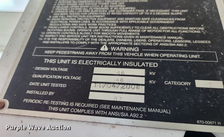 image for item MK9447 Altec  bucket truck bed