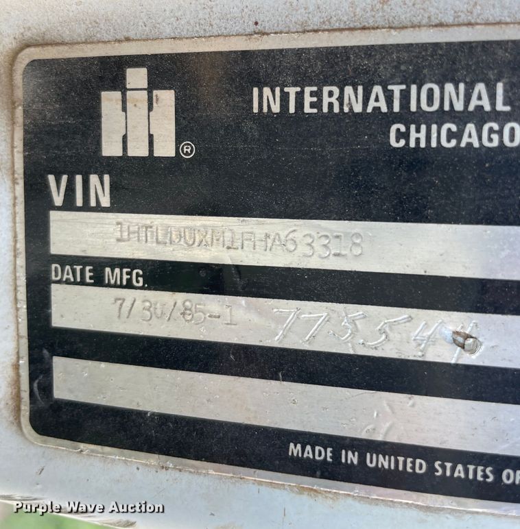 image for item MR9334 1985 International 1954  dump truck