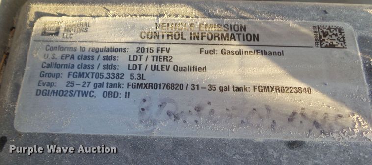 image for item DA7215 2015 Chevrolet Tahoe  SUV