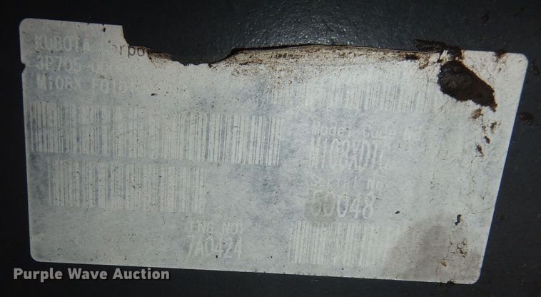 image for item DI6777 Kubota M108X  MFWD tractor