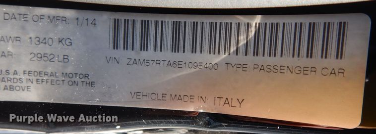 image for item DI6796 2014 Maserati Ghibli Q4