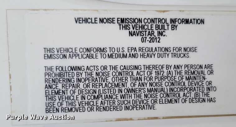 image for item DM8095 2013 International WorkStar 7400  dump truck