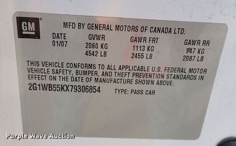 image for item DN5491 2007 Chevrolet Impala LS