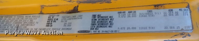 image for item DQ3055 1999 Freightliner FL80  dump truck