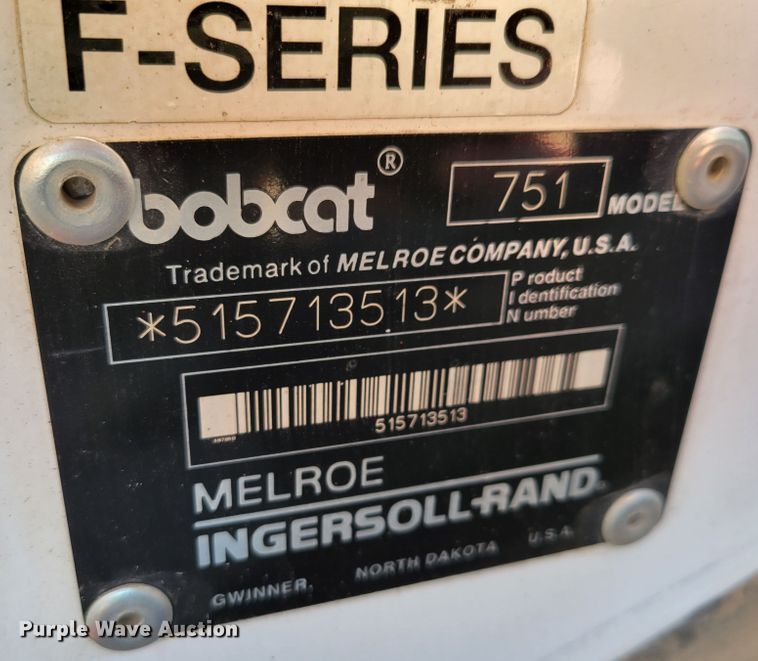 image for item JY9983 1998 Bobcat 751  skid steer loader