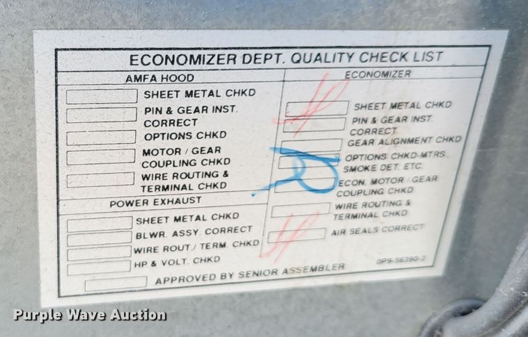 image for item JZ9005 (2) AAON Inc AC units