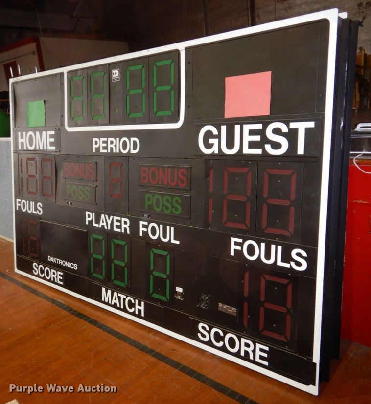 image for item JZ9014 (2) Daktronics Inc. scoreboards