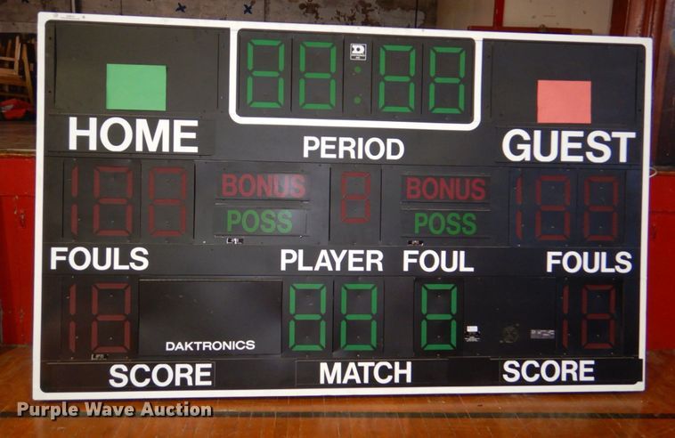 image for item JZ9014 (2) Daktronics Inc. scoreboards