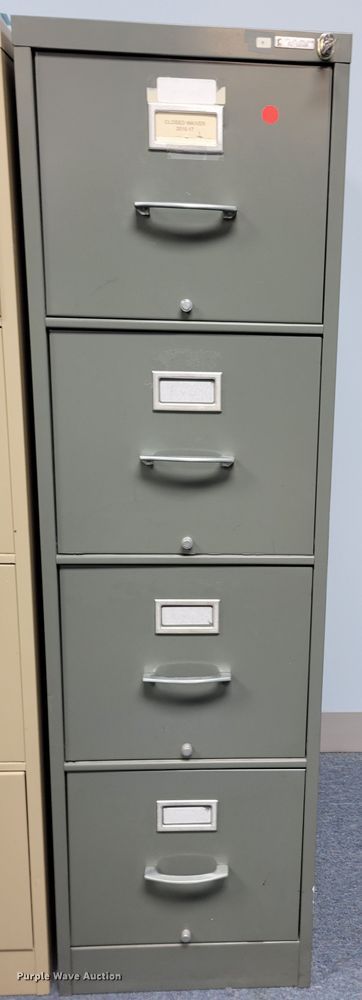 image for item JZ9074 (4) filing cabinets