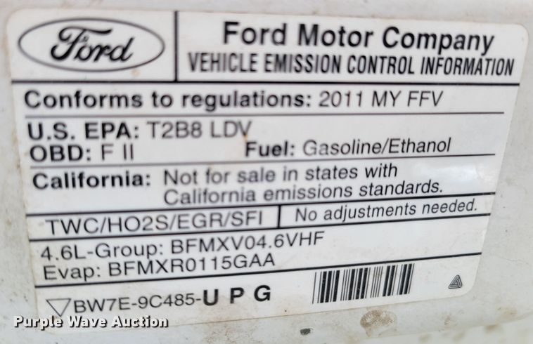 image for item JZ9091 2011 Ford Crown Victoria Police Interceptor