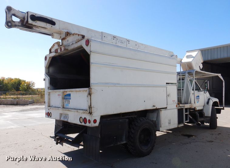 image for item KW9336 1997 Ford F800  forestry bucket truck