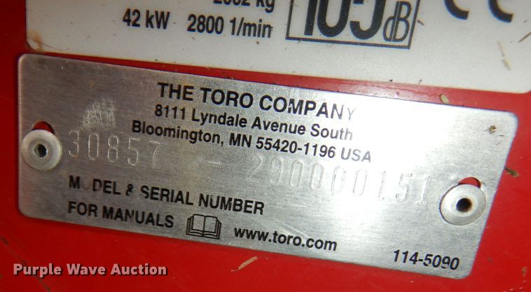 image for item LG9806 Toro Groundsmaster 4500D  lawn mower