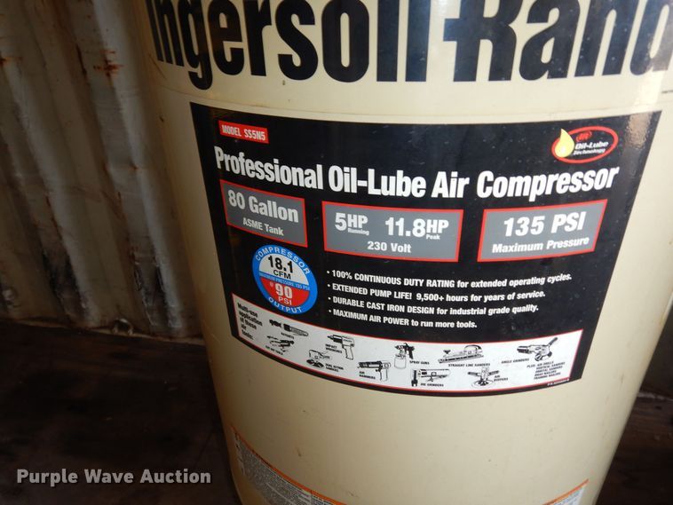 image for item LG9854 Ingersoll Rand SS5N5  air compressor