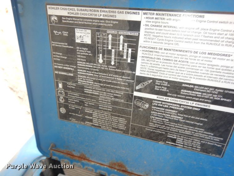 image for item LG9856 Miller Bobcat 225  welder/generator