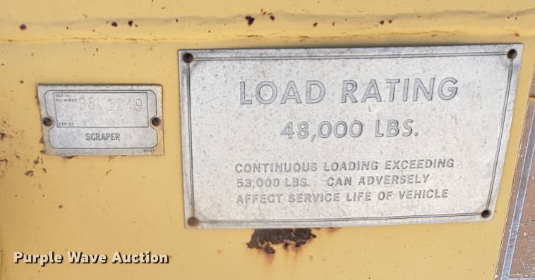 image for item LL9572 1979 Caterpillar 627B  conventional scraper