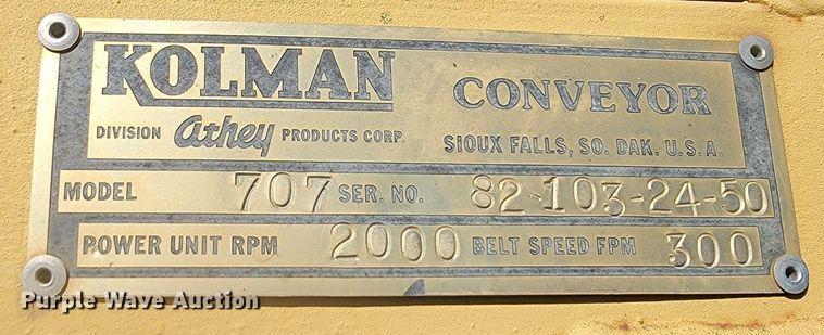 image for item LL9578 Kolman Athey 707  conveyor