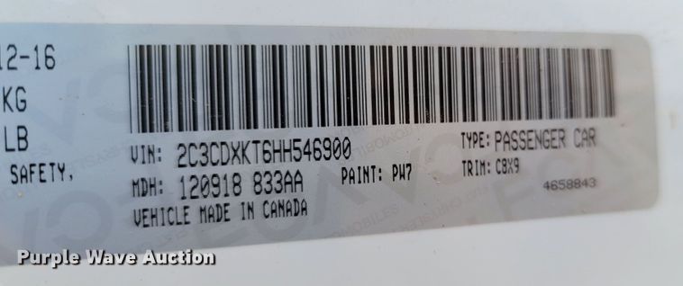 image for item LN9700 2017 Dodge Charger Police