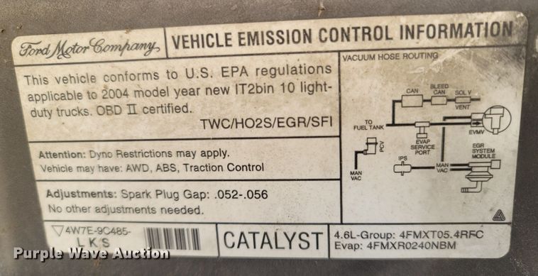 image for item LN9701 2004 Ford F150  SuperCab pickup truck