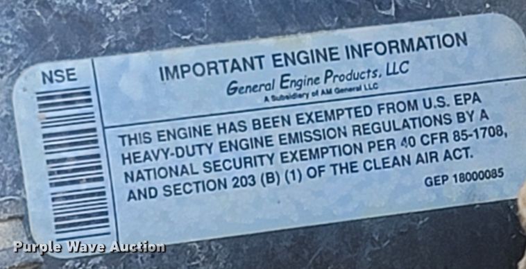 image for item LN9703 1986 Am General M998 Humvee  SUV