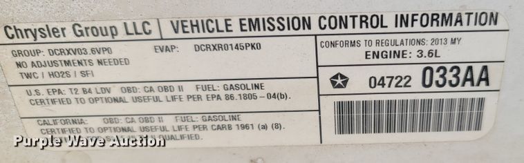 image for item LN9704 2013 Dodge Charger Police