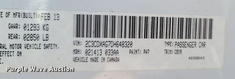 image for item LN9704 2013 Dodge Charger Police