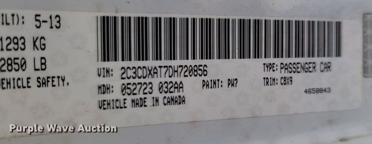 image for item LN9706 2013 Dodge Charger Police