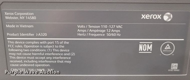 image for item LR9063 Xerox VeraLink C7000  printer