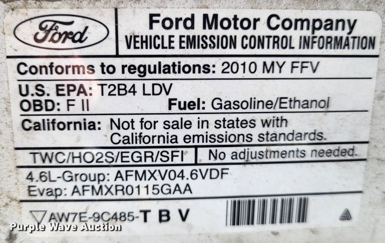 image for item LR9067 2010 Ford Crown Victoria Police Interceptor