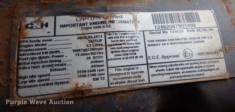 image for item LU9731 New Holland LS180  skid steer loader