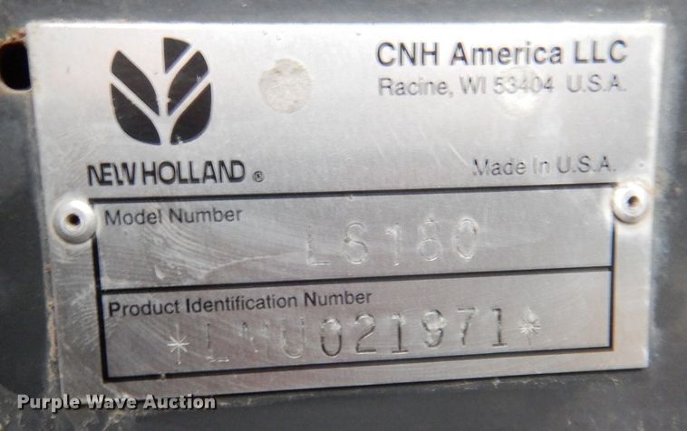 image for item LU9731 New Holland LS180  skid steer loader