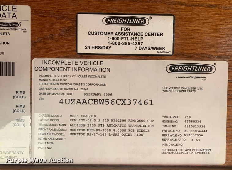 image for item MH9822 2007 Freightliner Double K Villager 208  trolley