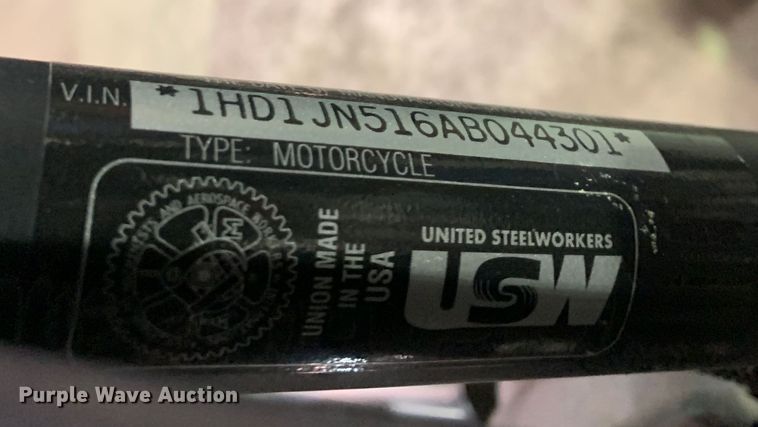 image for item MH9829 2010 Harley Davidson FLSTFB  motorcycle